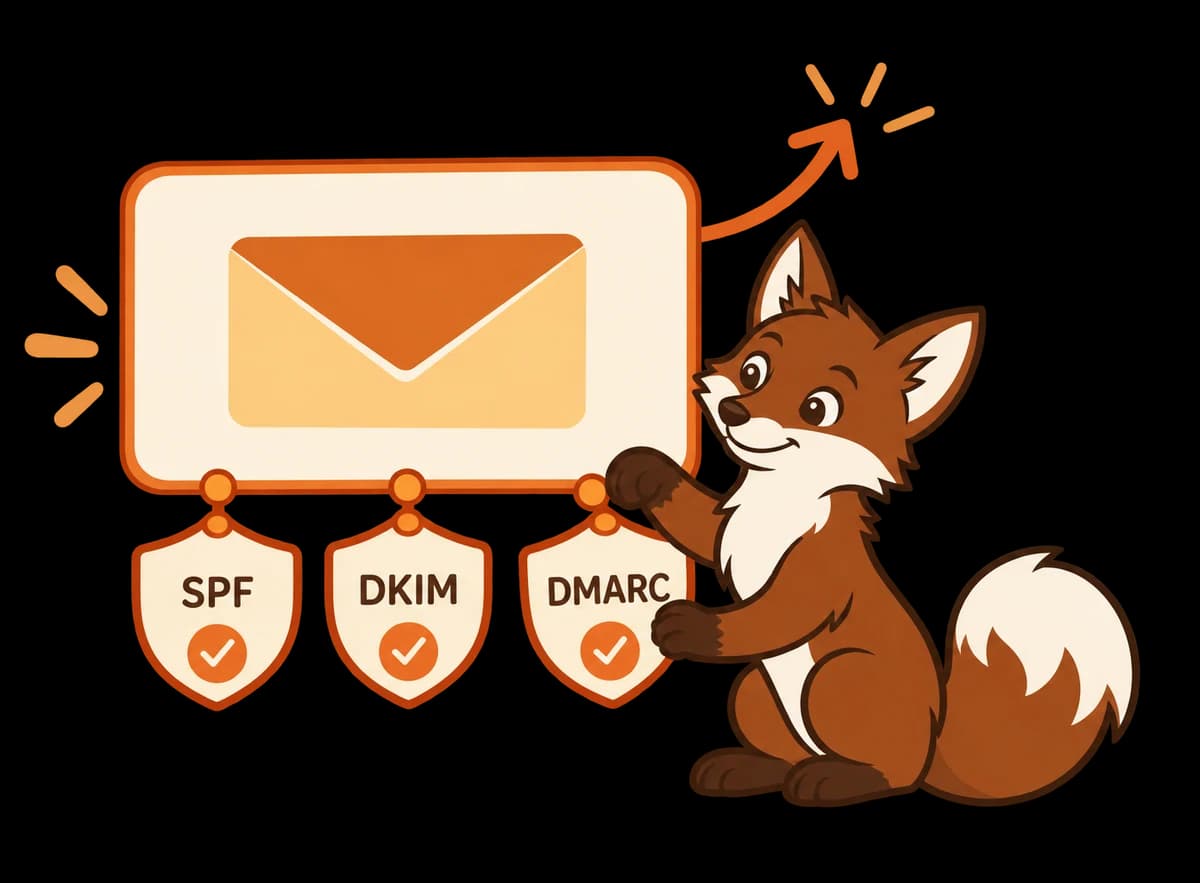 Warmi fixes SPF, DKIM and DMARC shields onto a new domain card