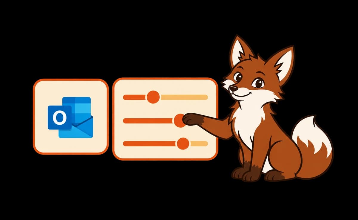 Warmi adjusts the sending sliders beside an Outlook mailbox card